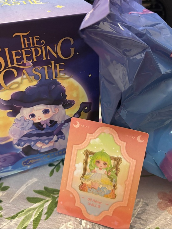 Other - The Sleeping Castle Collectible Box with Pastel Art Card - Purple & Peach